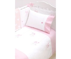 Комплект постельного белья angels (luxberry) розовый 100x140 см.