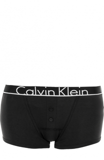 Хлопковые трусы с логотипом бренда Calvin Klein