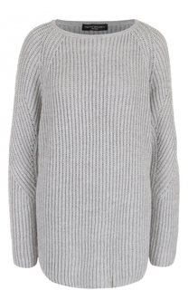 Удлиненный пуловер фактурной вязки Pietro Brunelli