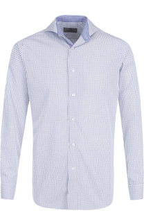 Хлопковая сорочка с воротником акула Canali