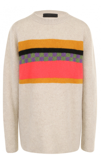 Кашемировый пуловер прямого кроя с круглым вырезом The Elder Statesman