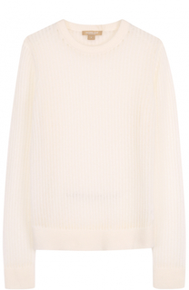 Полупрозрачный кашемировый пуловер с круглым вырезом Michael Kors