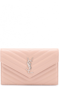 Сумка Monogram Envelope mini из стеганой кожи Saint Laurent