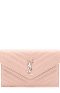Сумка Monogram Envelope mini из стеганой кожи Saint Laurent