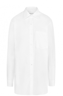 Удлиненная хлопковая блуза свободного кроя Dries Van Noten