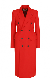 Двубортное приталенное пальто Balenciaga