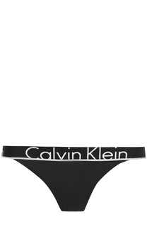 Трусы-стринги с логотипом бренда Calvin Klein