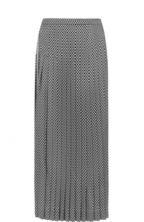 Юбка-миди в складку с принтом Dries Van Noten