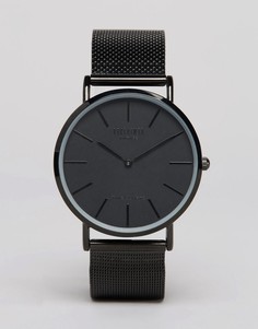 Черные классические часы с сетчатым браслетом Reclaimed Vintage Inspired эксклюзивно для ASOS - Черный
