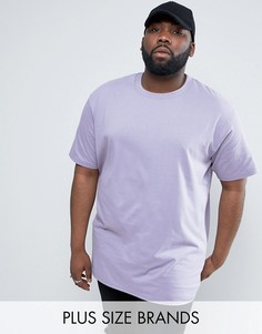 Розовато-лиловая футболка с круглым вырезом Duke PLUS - Фиолетовый