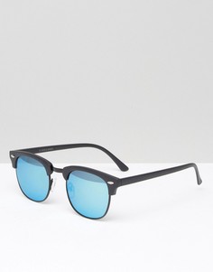 Солнцезащитные очки в стиле ретро Jack & Jones - Черный