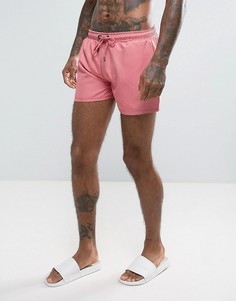 Розовые шорты для плавания с логотипом Rose London - Розовый