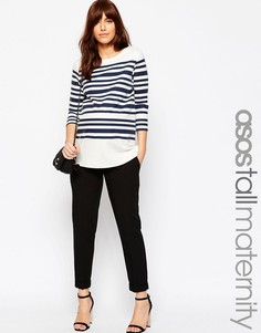 Брюки‑галифе с поясом оби ASOS Maternity TALL - Черный