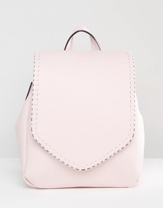Рюкзак с откидным клапаном и отделочными строчками Glamorous - Розовый