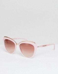 Розовые солнцезащитные очки кошачий глаз Dolce & Gabbana - Розовый