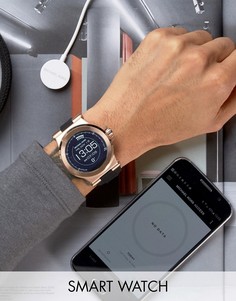 Черно-золотистые часы с силиконовым ремешком Michael Kors Dylan - Черный
