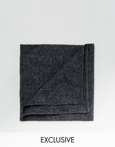 Черный платок для нагрудного кармана Reclaimed Vintage Inspired - Черный