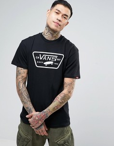 Черная футболка с принтом Vans V00QN8Y28 - Черный