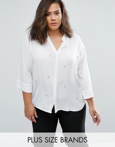 Декорированная блузка Elvi Plus - Белый