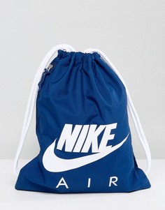 Темно-синяя спортивная сумка-мешок с логотипом Nike BA5430-423 - Темно-синий
