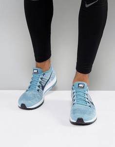 Голубые кроссовки Nike Running Flyknit Streak 835994-401 - Синий