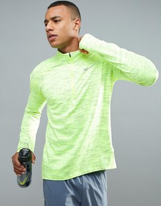 Яркий свитшот из ткани Dri-FIT с короткой молнией Nike Running 916452-702 - Желтый