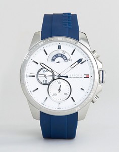 Часы с темно-синим силиконовым ремешком Tommy Hilfiger 1791349 - Темно-синий
