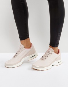 Розовые кожаные кроссовки Nike Air Max - Розовый