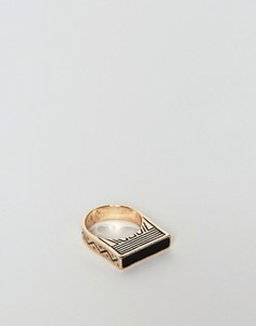 Кольцо с золотистым тиснением ASOS - Золотой