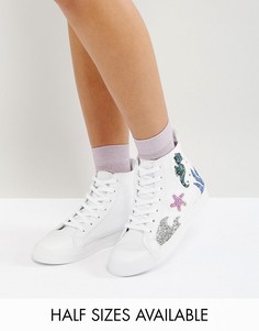 Высокие кроссовки ASOS DIVE IN SeaHorse - Белый