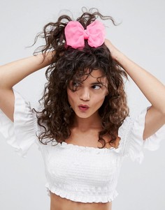 Заколка для волос ограниченной серии с шифоновым бантом - Розовый Asos