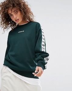 Зеленый свитшот с круглым вырезом adidas Originals Tnt - Зеленый