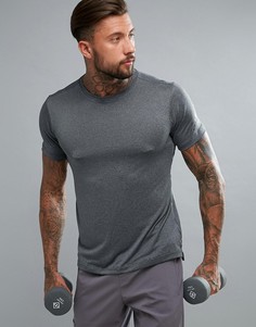 Серая меланжевая футболка adidas Training CE6231 - Серый