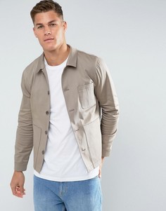 Облегающая куртка с большими карманами Noak - Светло-серый