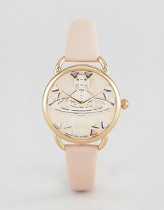 Розовые кожаные часы Vivienne Westwood VV163BGPK - Розовый