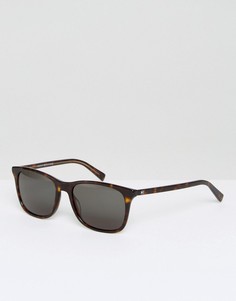 Солнцезащитные очки в квадратной черепаховой оправе Tommy Hilfiger - Коричневый