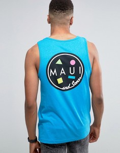 Майка с логотипом Maui Cookie - Синий