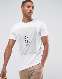 Облегающая футболка с логотипом Jack & Jones - Бежевый