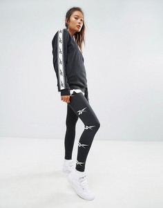 Черные леггинсы с принтом Lost & Found Reebok Classics - Черный