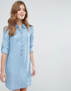 Платье-рубашка с длинными рукавами Lavand - Синий