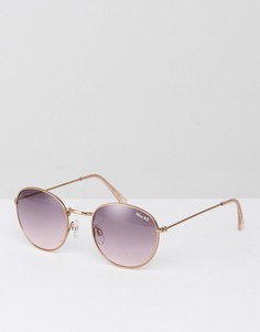 Круглые солнцезащитные очки с затемненными стеклами Miss KG - Золотой