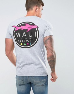 Футболка с принтом логотипа Maui - Серый