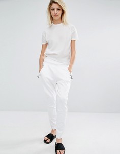 Белые трикотажные штаны adidas ZNE - Белый