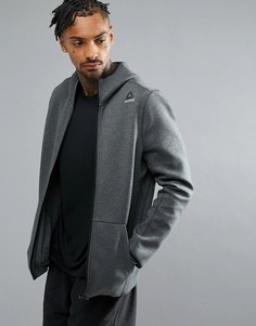 Худи серого цвета на молнии Reebok Training B45132 - Серый