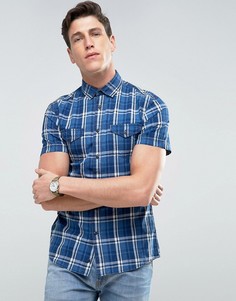 Клетчатая рубашка Celio - Синий