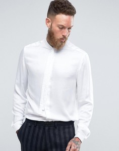 Классическая рубашка с закругленным воротником и галстуком ASOS - Белый