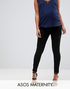 Черные джинсы премиум ASOS MATERNITY SCULPT ME - Черный