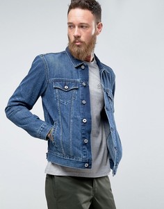 Выбеленная джинсовая куртка Edwin High Road - Синий