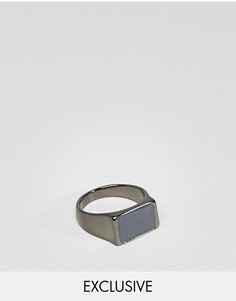 Кольцо с черным камнем DesignB London эксклюзивно для ASOS - Черный