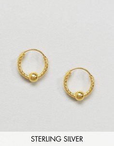 Золотистые серьги-кольца Kingsley Ryan - Золотой